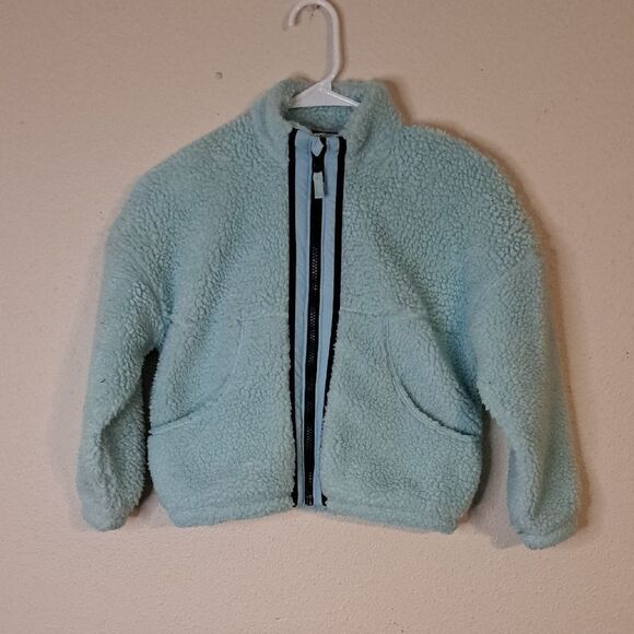 DSG Cozy Light Blue Sherpa Jacket size XS 6 - 7 - Picture 1 of 4